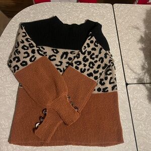 Animal print sweater - good condition